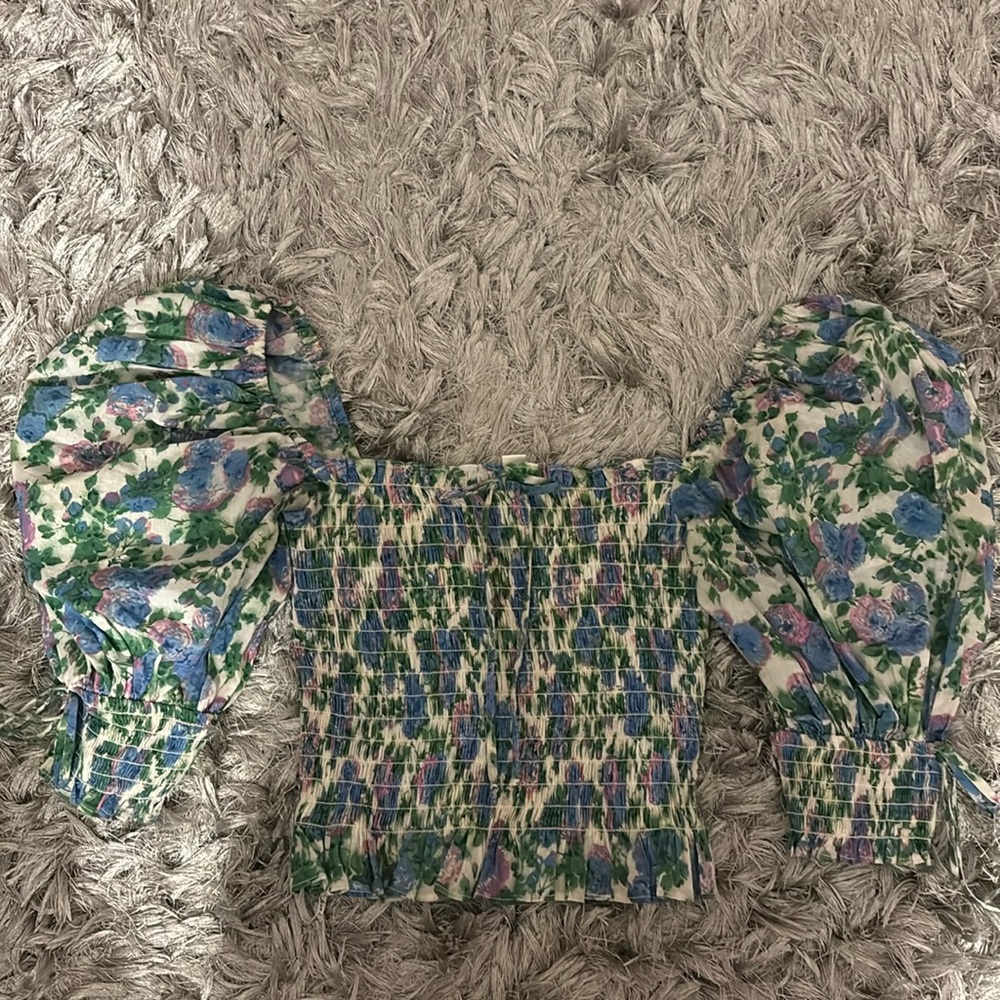 For Love & Lemons Bridget Floral Top